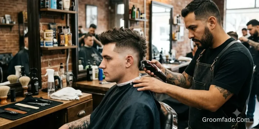 Your Barber for a Faux Hawk Fade