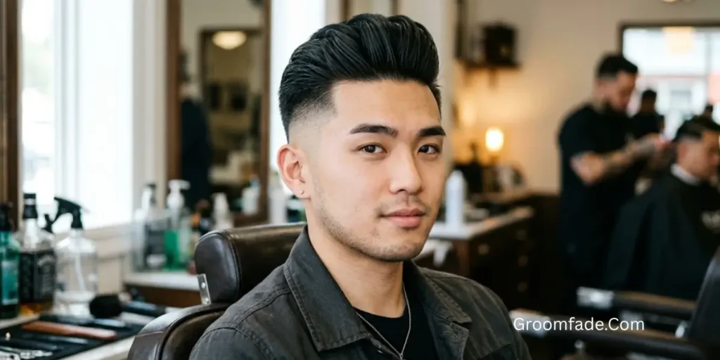 Asian Pompadour Fade