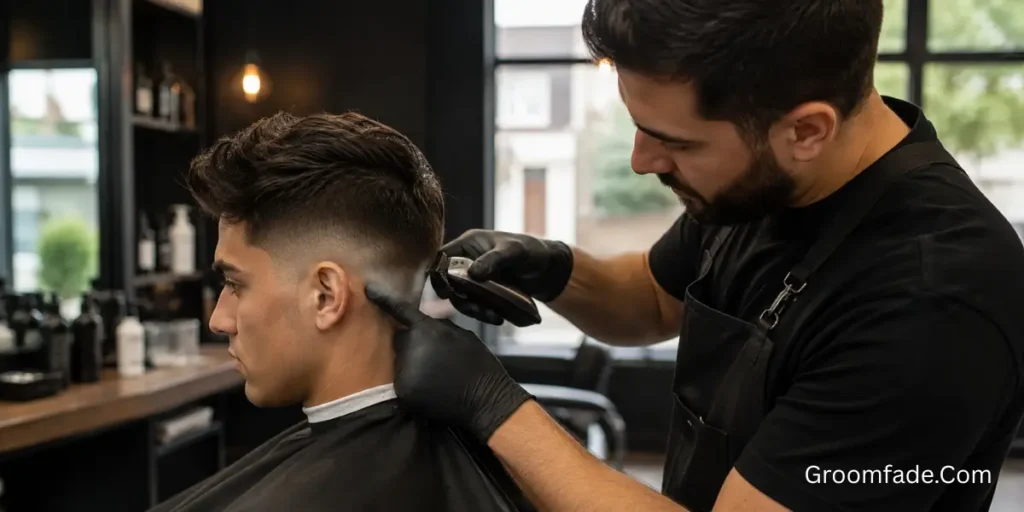 Barber for a Low Fade Haircut