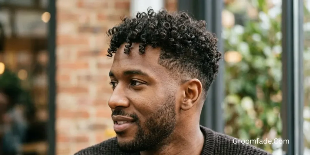 Drop Fade Curly Hair