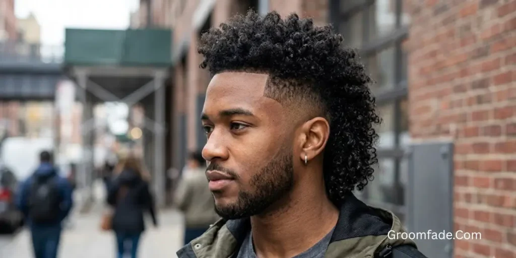 Drop Fade Mullet