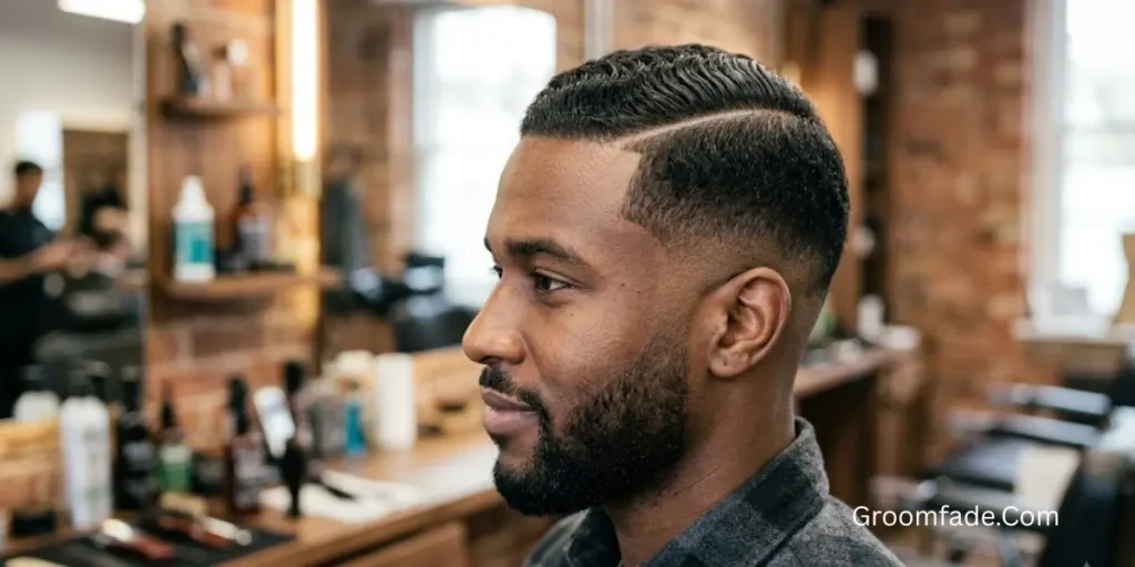 Drop Fade Side Part
