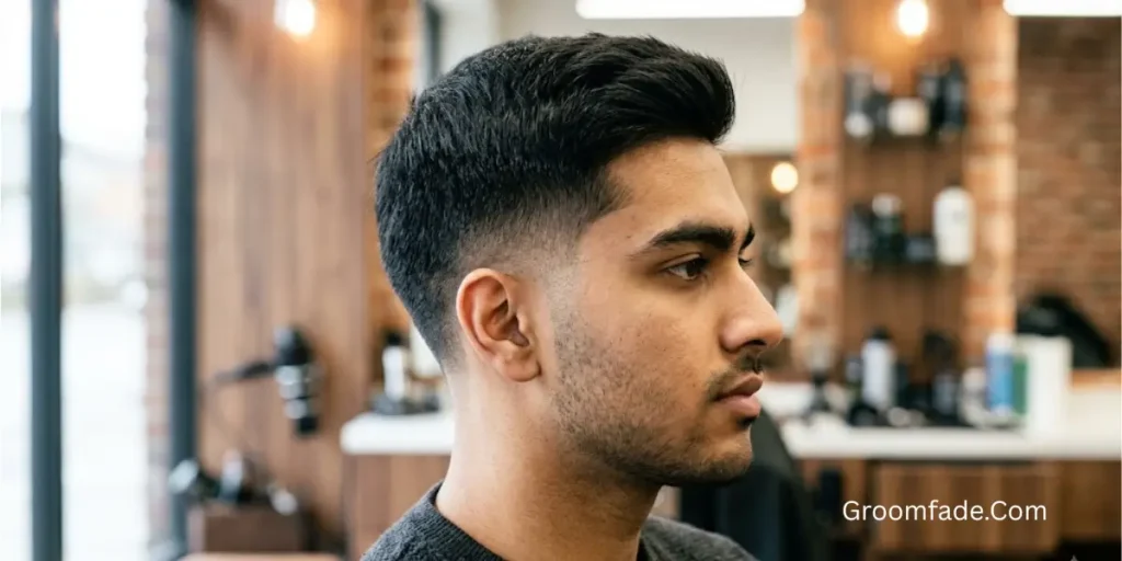 Drop Fade Straight Hair
