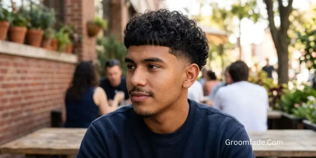 Edgar Haircut for Curly Hair