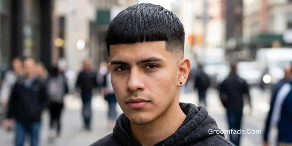 Edgar Haircut for Straight Hair