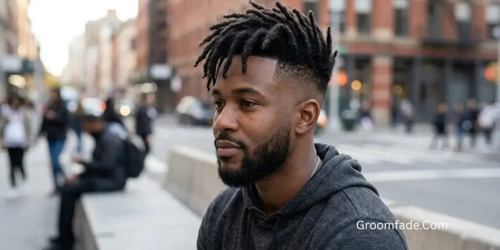 High Drop Fade With Dreads