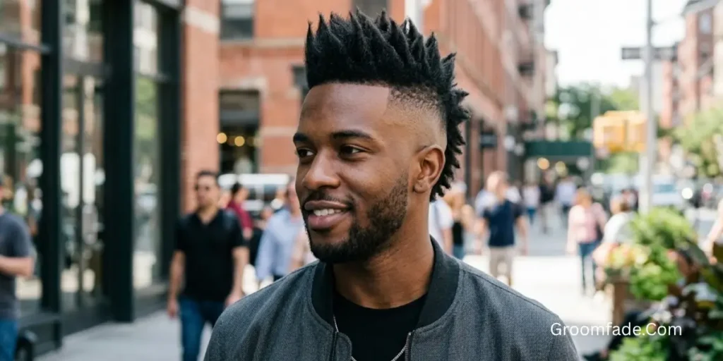 High Fade Faux Hawk
