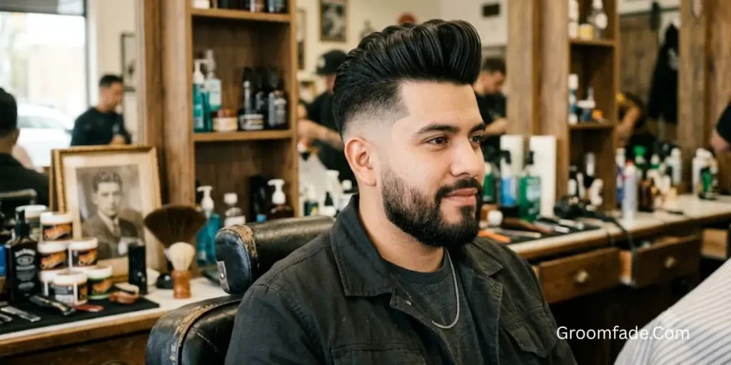 High Fade Pompadour