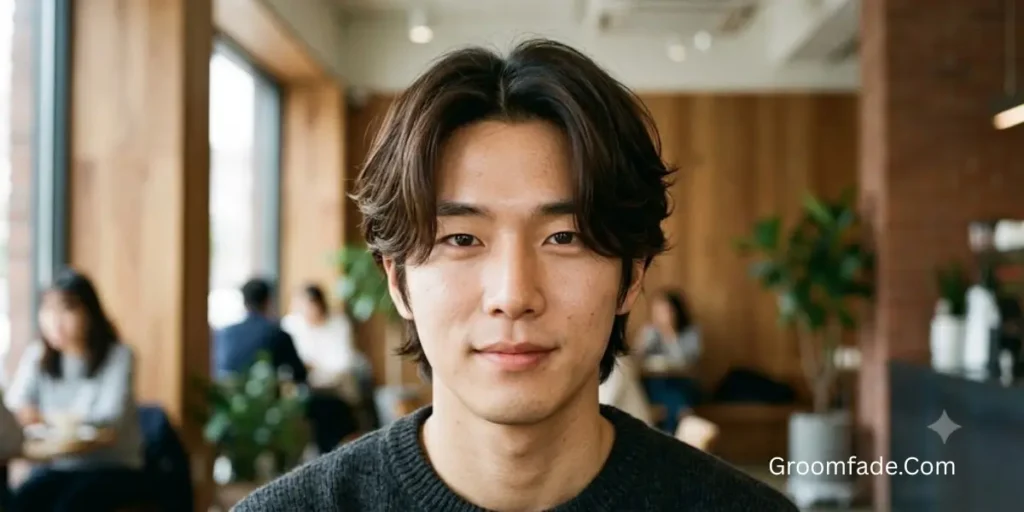 Korean Middle Part Hairstyle