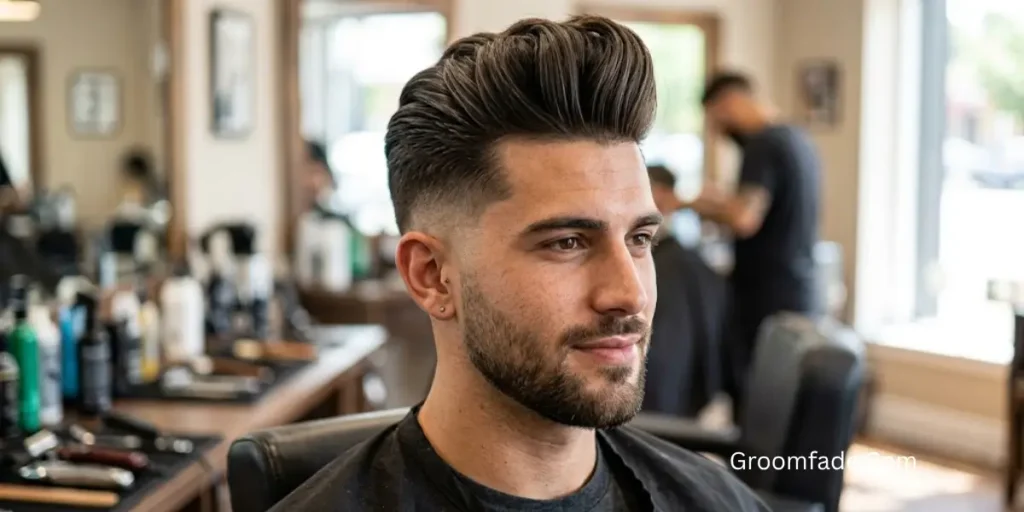 Long Pompadour Fade