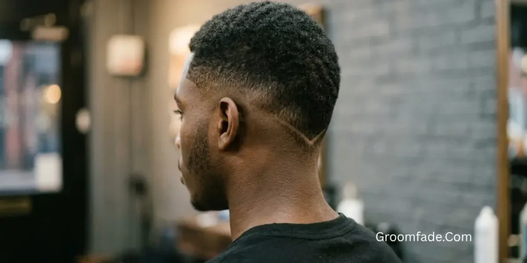Low Drop Fade V Shape