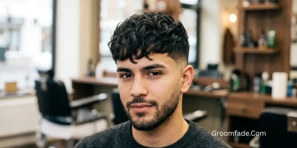 Low Drop Fade with Textured Fringe