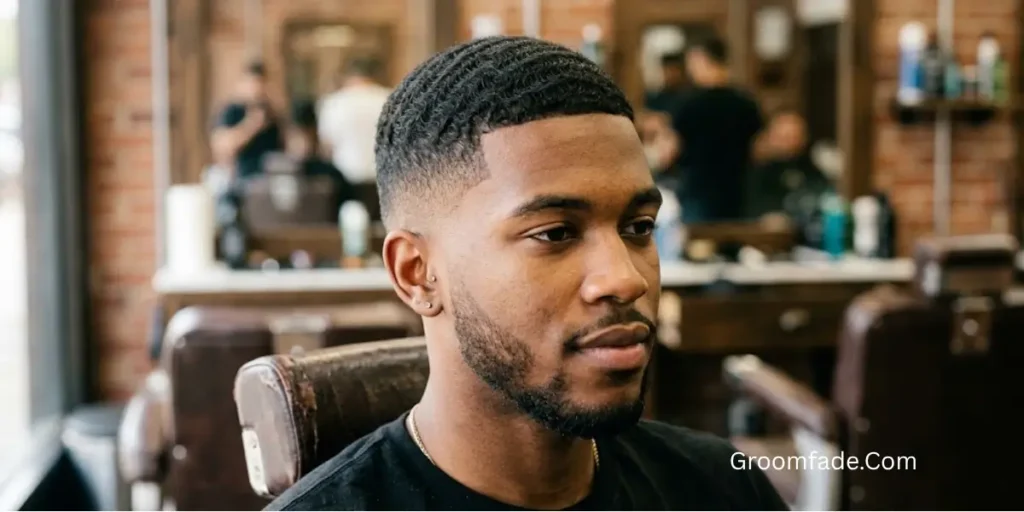 Low Drop Fade with Wavy Hair