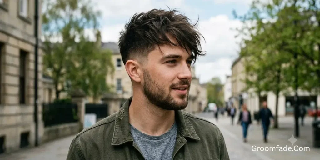 Low Fade Messy Hair