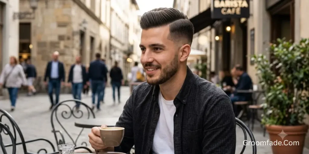 Low Fade Side Part