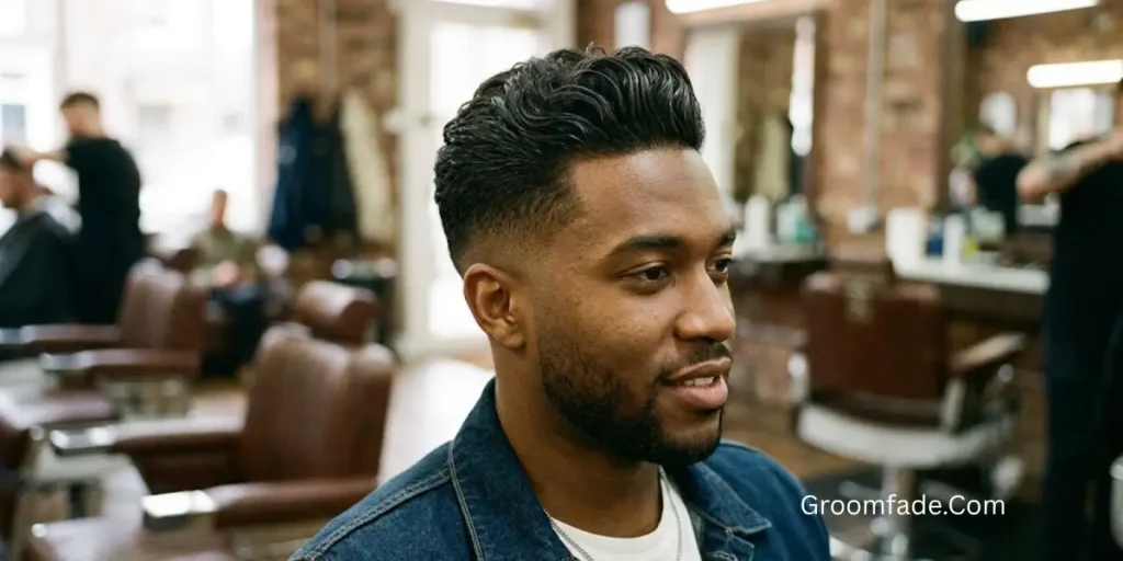 Medium Pompadour Fade