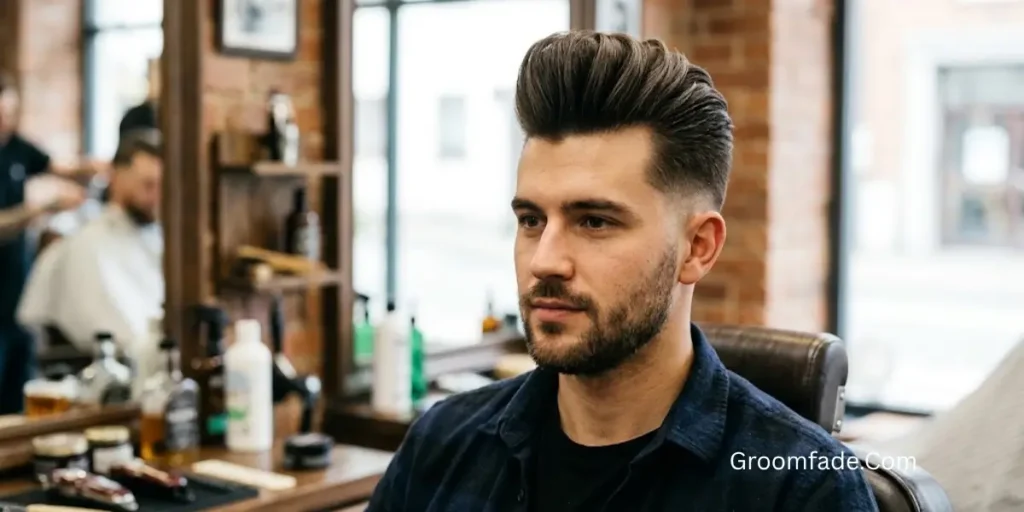 Medium Pompadour Haircut