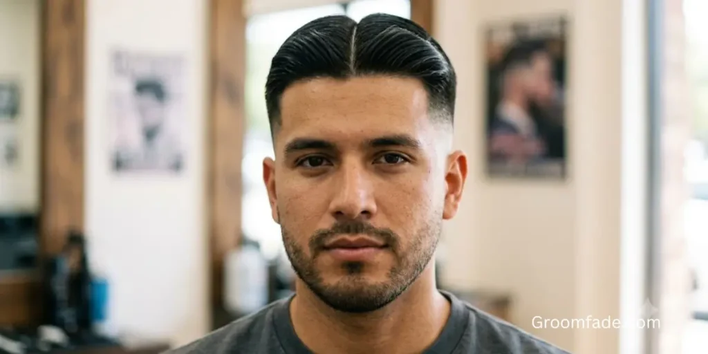 Middle Part Fade