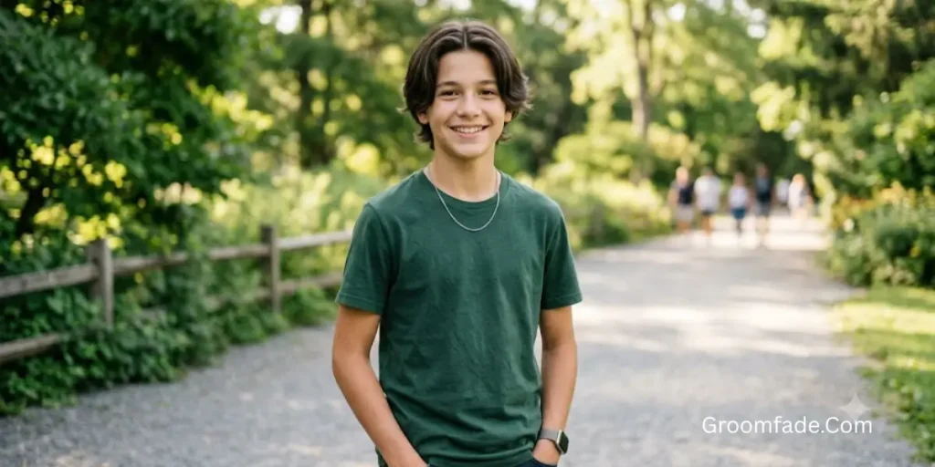 Middle Part Haircut