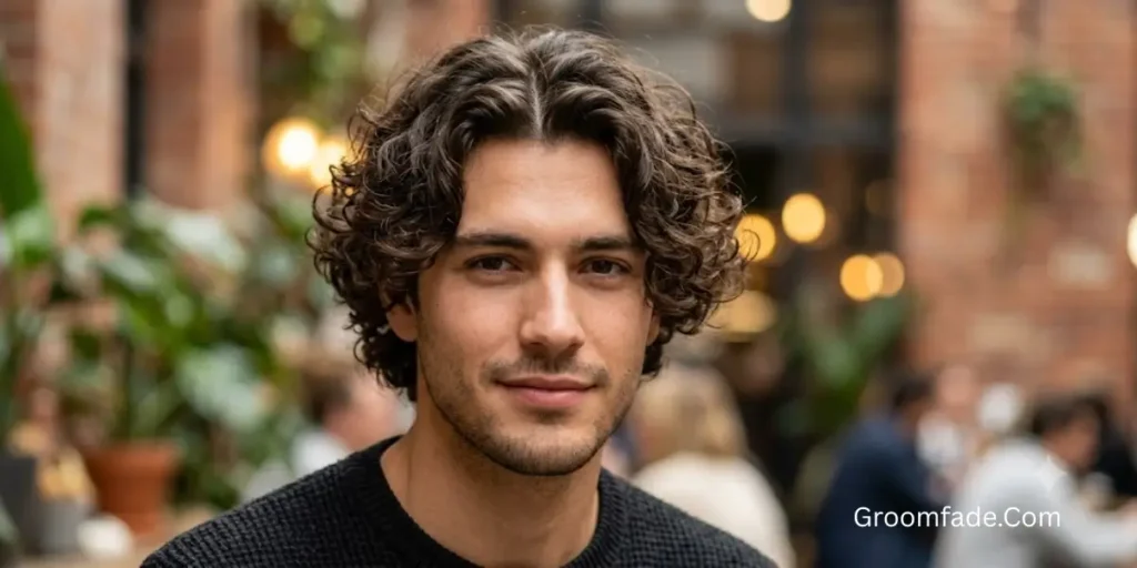 Middle Part Perm