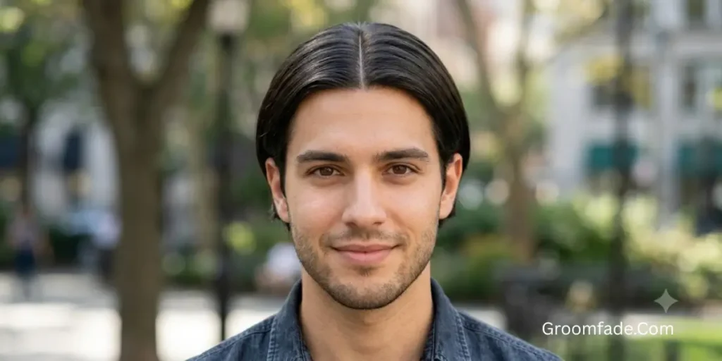 Middle Part for Straight Hair