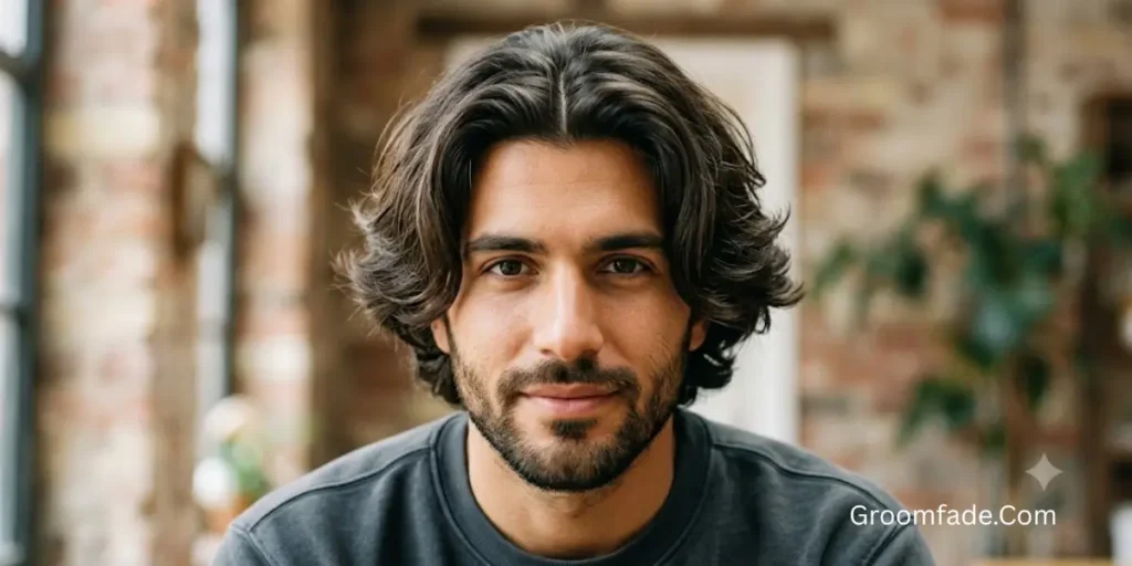 Middle Part for Thick Hair