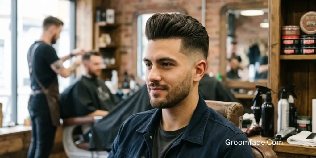 Modern Pompadour Haircut