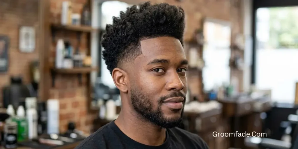 Natural Pompadour Fade