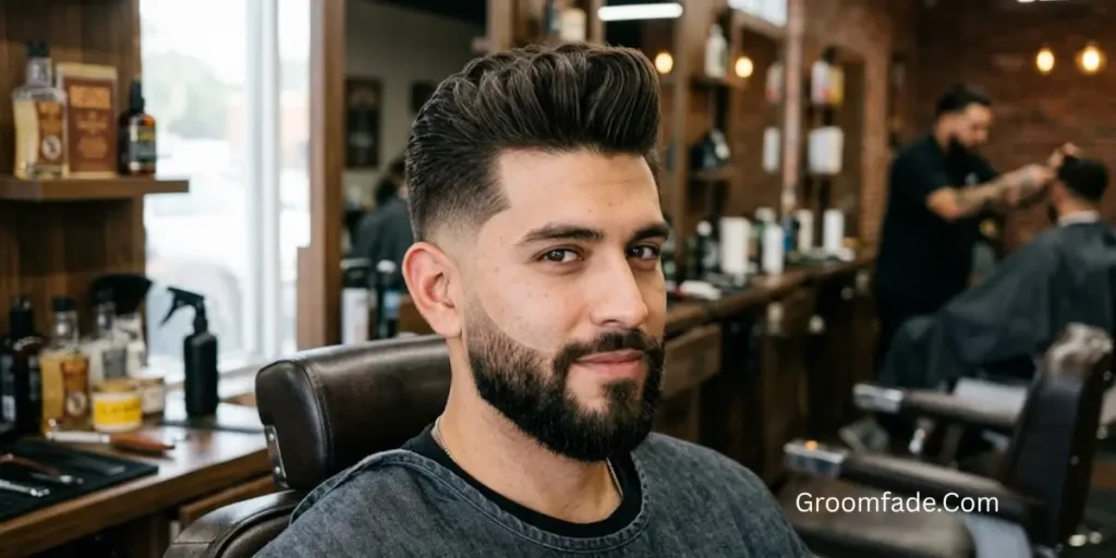 Pompadour Burst Fade