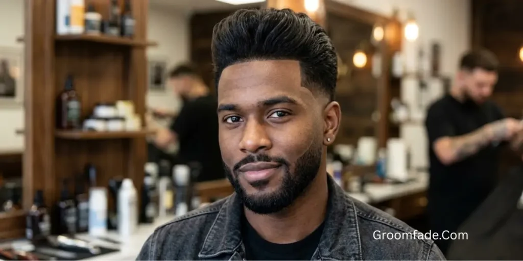 Pompadour Fade Black Male
