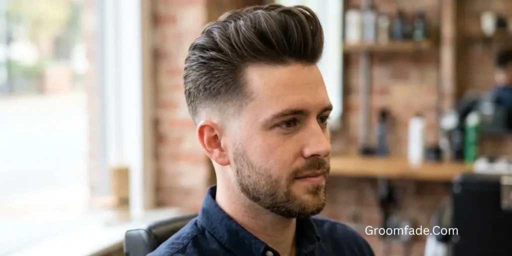 Pompadour Fade for Thin Hair