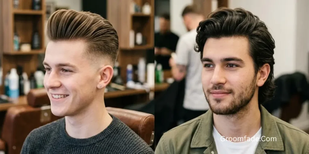 Pompadour Haircut vs Pompadour Hairstyle