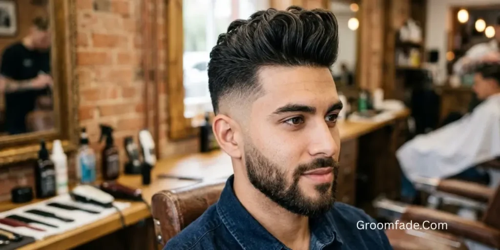 Pompadour High Fade