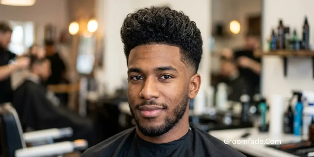 Pompadour for Curly Hair