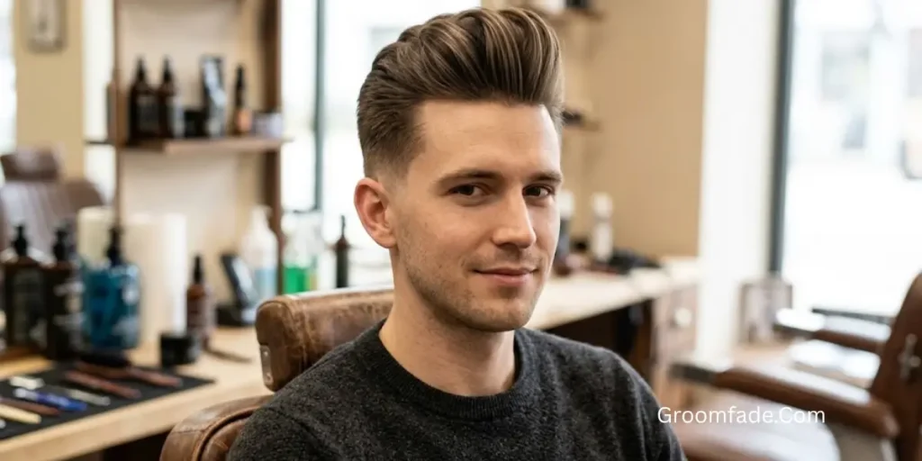 Pompadour for Fine Hair