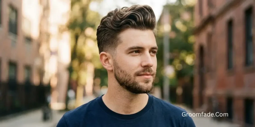 Pompadour for Wavy Hair