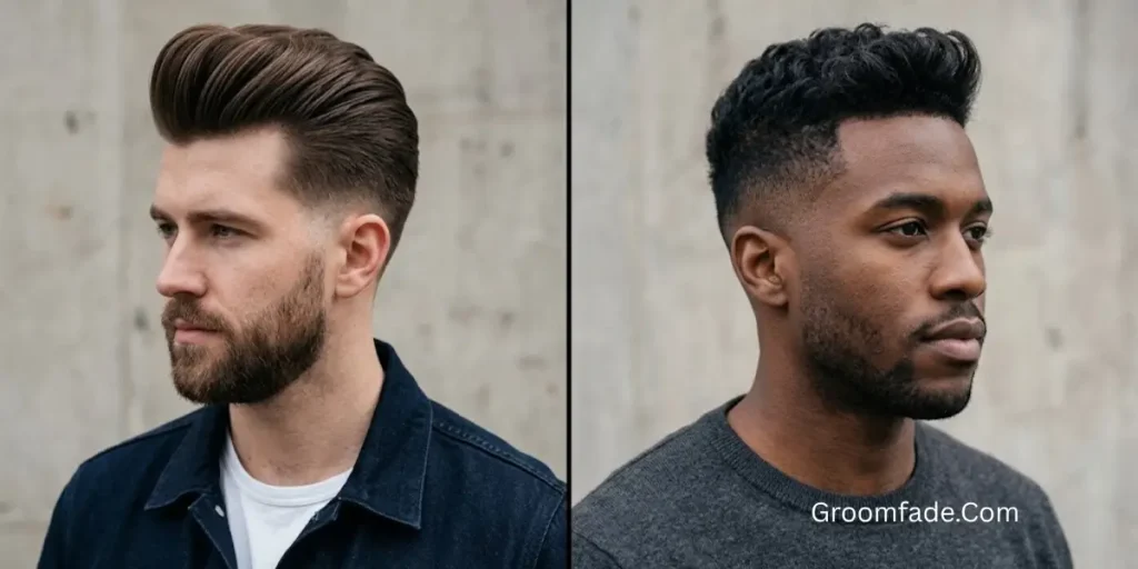 Pompadour vs Quiff