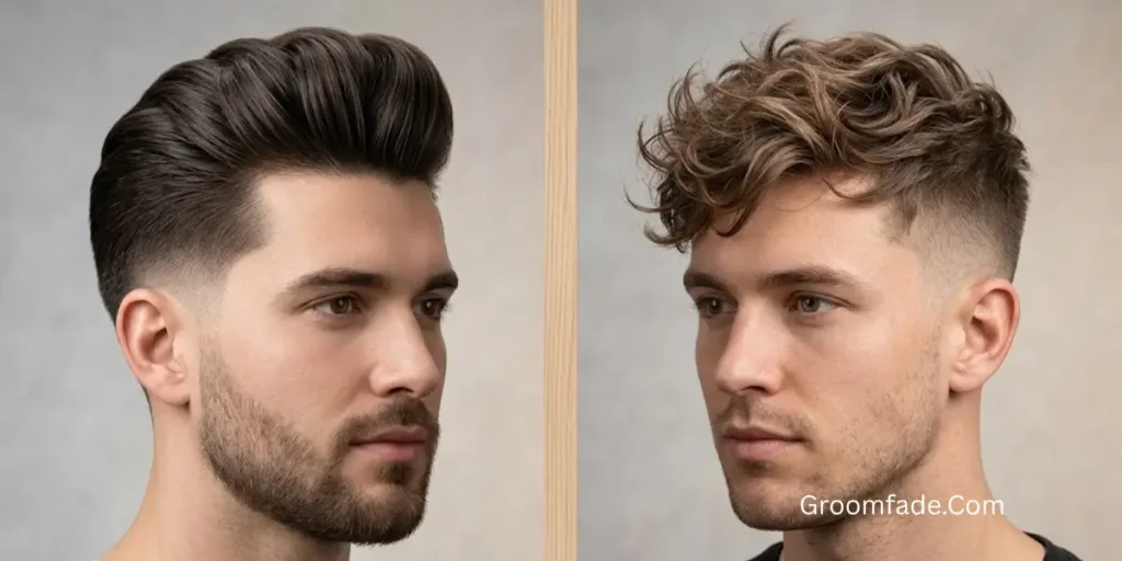 Pompadour vs Quiff