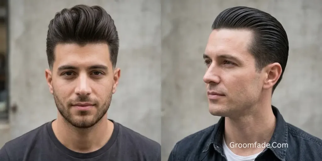 Pompadour vs Slick Back