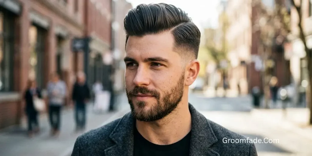 Side Part Pompadour