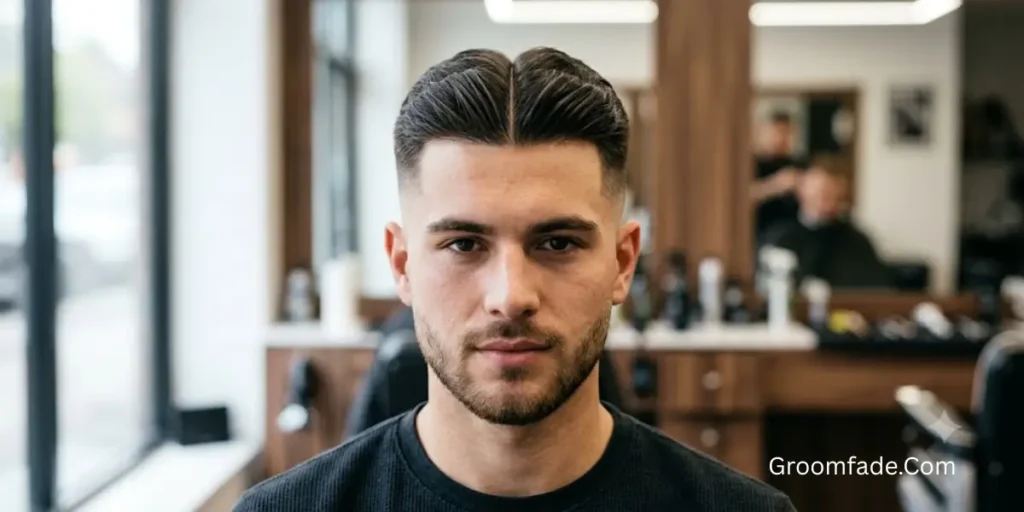 Skin Fade Middle Part