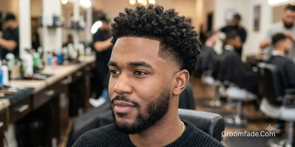 Skin Taper Fade for Curly Hair