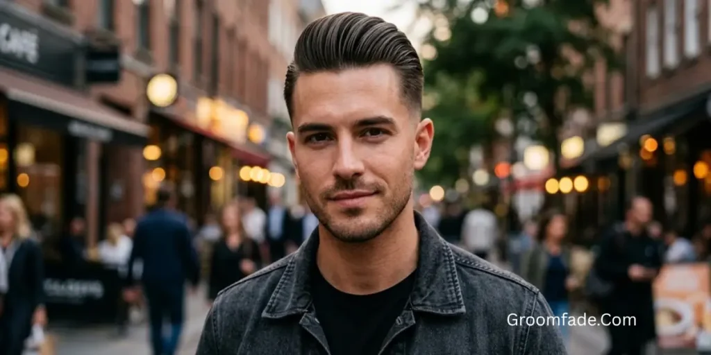 Slicked-Back Pompadour