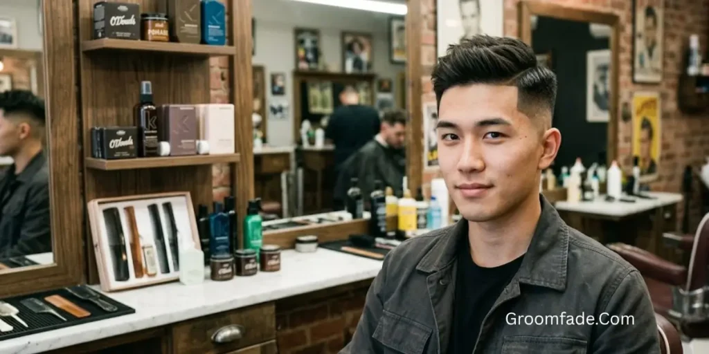 Temple Fade Asian Hair