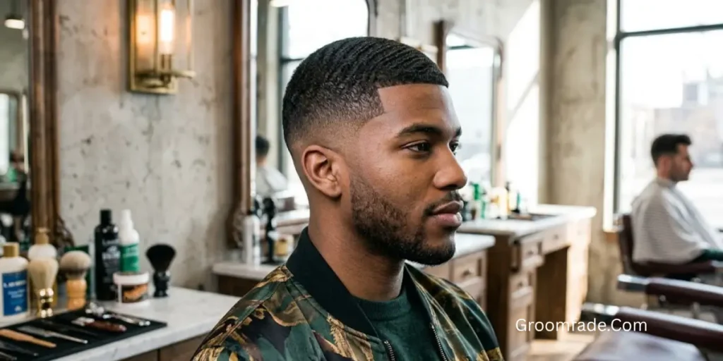 Temple Fade Caesar Cut