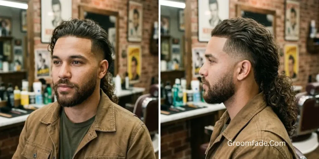  Temple Fade Long Hair