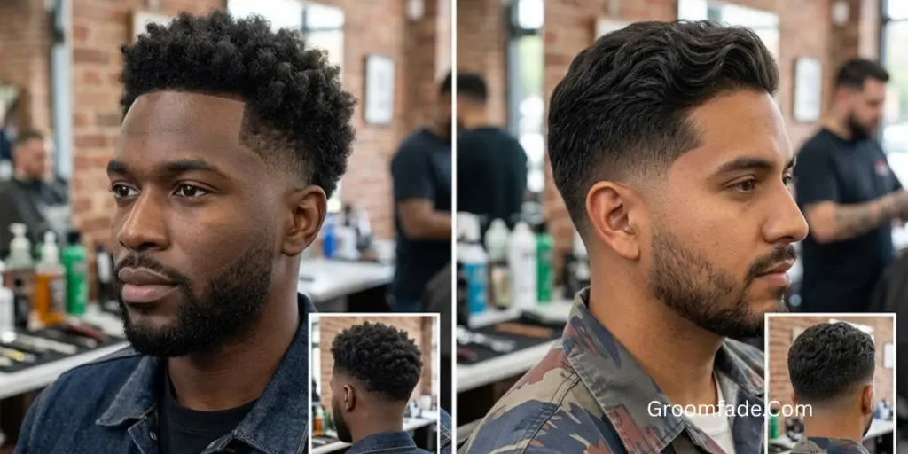 Temple Fade vs Taper Fade Comparison