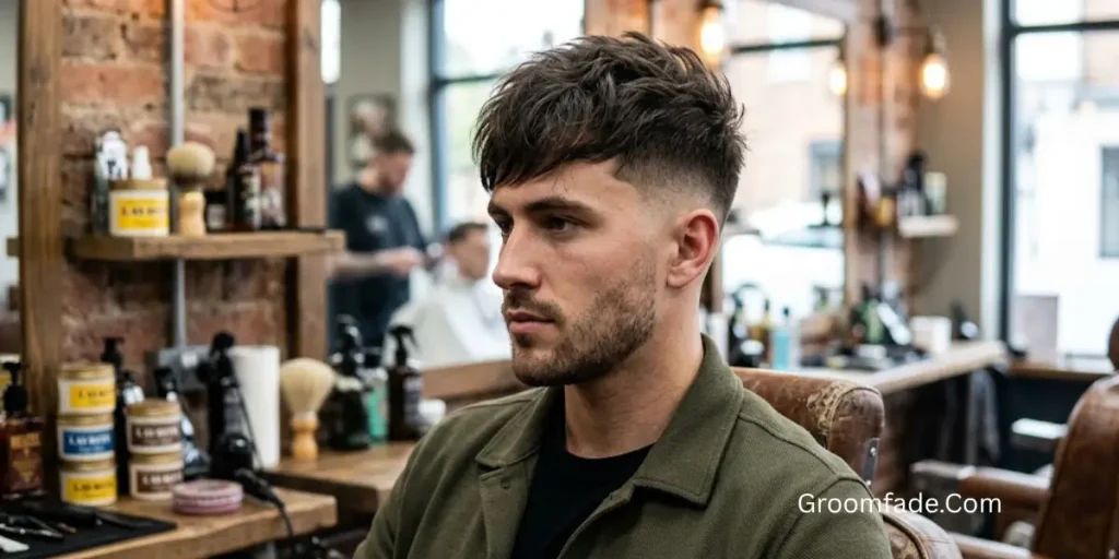 Temple Fade with Textured Fringe