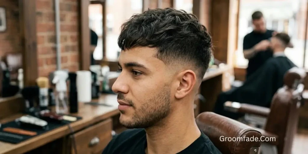 Textured Crop Mid Fade