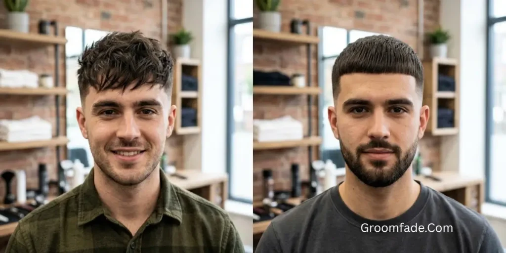 Textured Crop vs Caesar Cut
